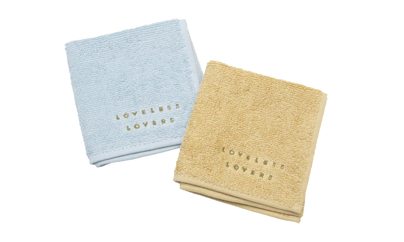 「アイのない恋人たち」LOVELESS LOVERS 刺繍ハンドタオル(2枚セット)