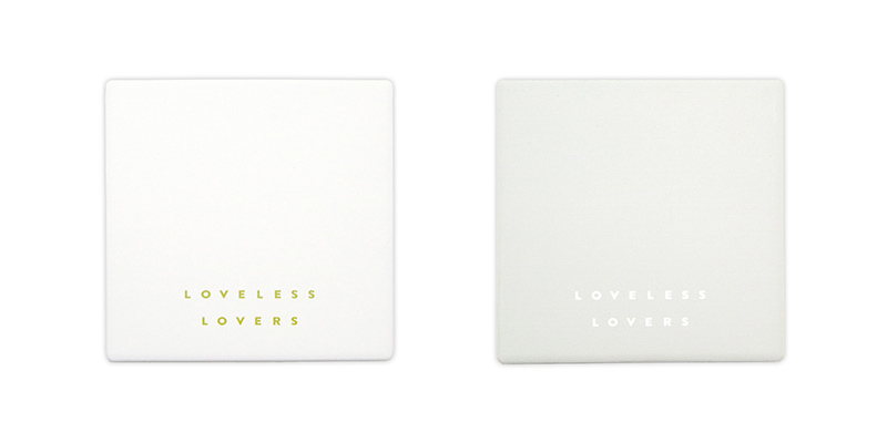 「アイのない恋人たち」LOVELESS LOVERS 吸水セラミックコースター（2個セット）