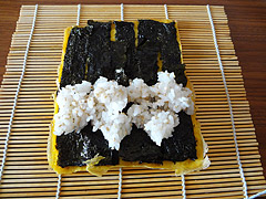 伊達巻き風海苔ゴマご飯