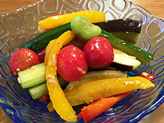 夏野菜のカレー風味マリネ