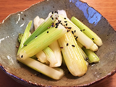 セロリのレモン醤油ピクルス