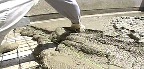 画像：雨漏りする庭