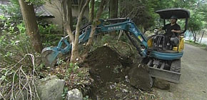 画像：敷地1000坪の庭