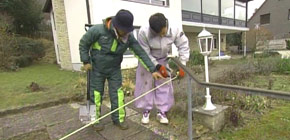 画像：ご近所から注意される庭
