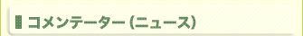 コメンテーター（ニュース）