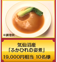 気仙沼産 フカヒレ姿t煮 100g×2尾19,000円相当１０名様