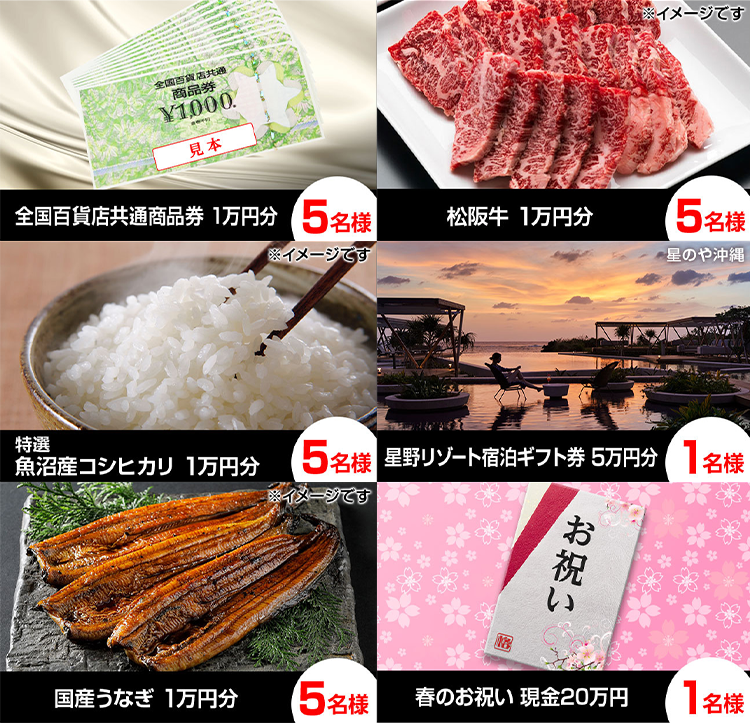 「スマホで格付けチェック」プレゼント