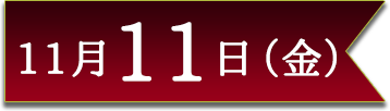 11月11日(金)
