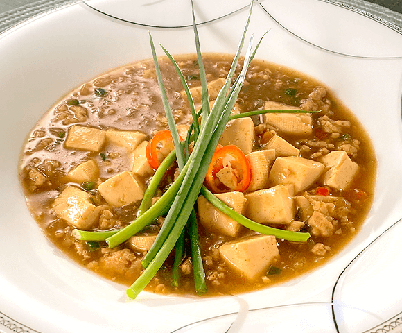 鶏肉と野菜のカレー麻婆豆腐