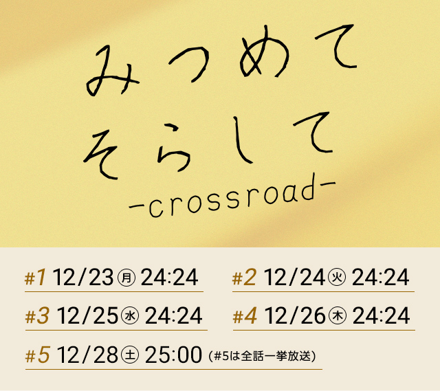 みつめてそらしてーcrossroadー