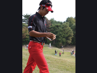 遼くんは勝負の赤パンツ