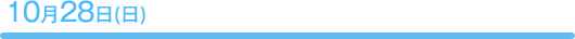 10月28日(日)
