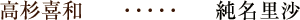 高杉喜和 (純名里沙)