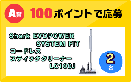 A賞 100ポイントで応募