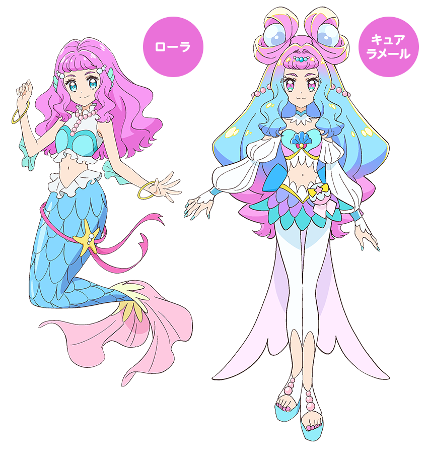 トロピカルージュプリキュア　ローラ　キュアラメール　ハンドメイド　ワンピース