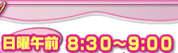 日曜午前８：３０～９：００