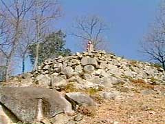 感状山城跡　南曲輪石垣