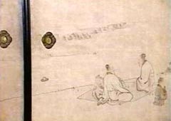 蘭亭曲水宴図