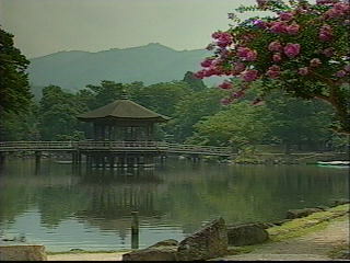 鷺池と浮見堂