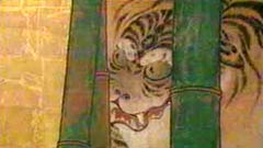 群虎図(狩野探幽筆)