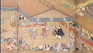 都万太夫座屏風（早稲田演劇美術館蔵）
