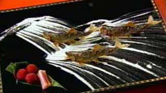 鮎の塩焼き　石庭盛り