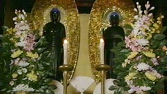 本尊釈迦如来立像（左）・本尊阿弥陀如来立像（右）