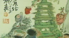 「聚沙為塔図」（82歳・鉄斎美術館）