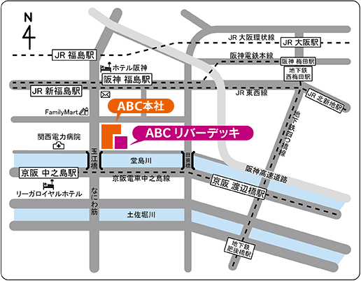 ABCリバーデッキ 地図