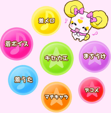 着うた　着ボイス　着メロ　キセカエ　まちうけ　デコメ　マチキャラ