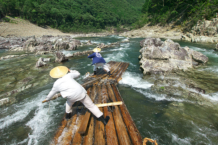 北山村筏下り