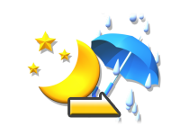 夜晴れのち雨