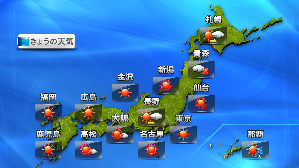 全国の今日の天気